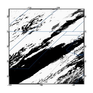 The image file with a map coordinate system established and the image annotated.