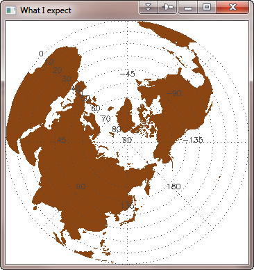 The map projection I didn't expect.