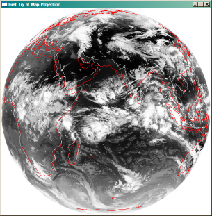 My first attempt at a map projection.