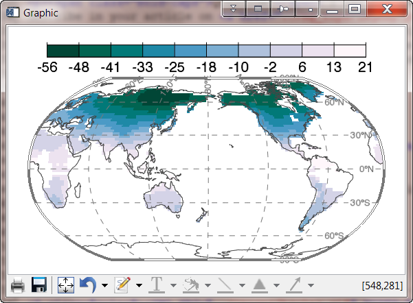 A Robinson map projection.