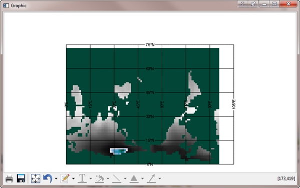 Problems overlaying an image on a map projection.