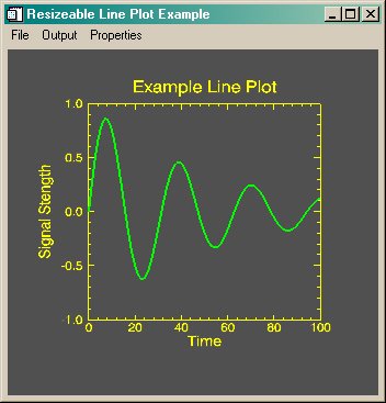 A picture of the XPlot program. 