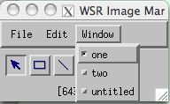 A pull-down menu on a Macintosh computer with the current selection indicated by a checkmark.